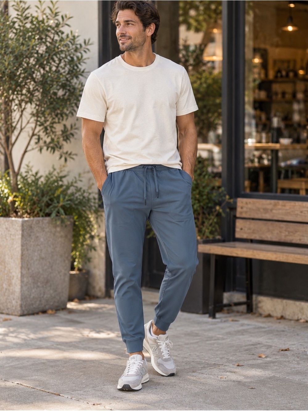 Lululemon ABC Jogger Regular Warpstreme Iron Blue Men’s -Small